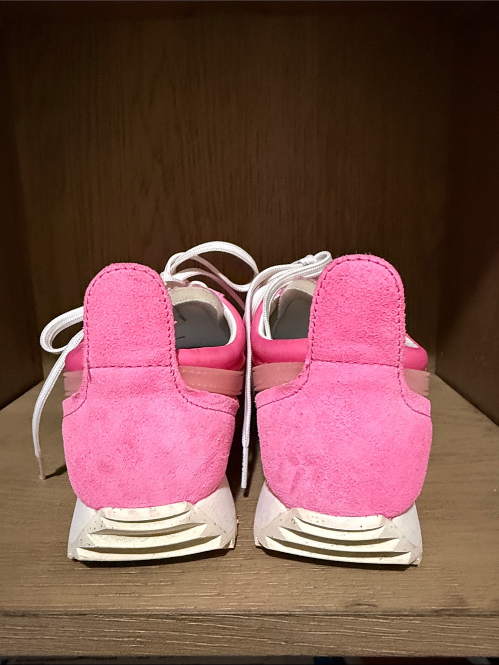 rag & bone Hot Pink Lace-Up Women's Sneakers - Picture 4 of 5